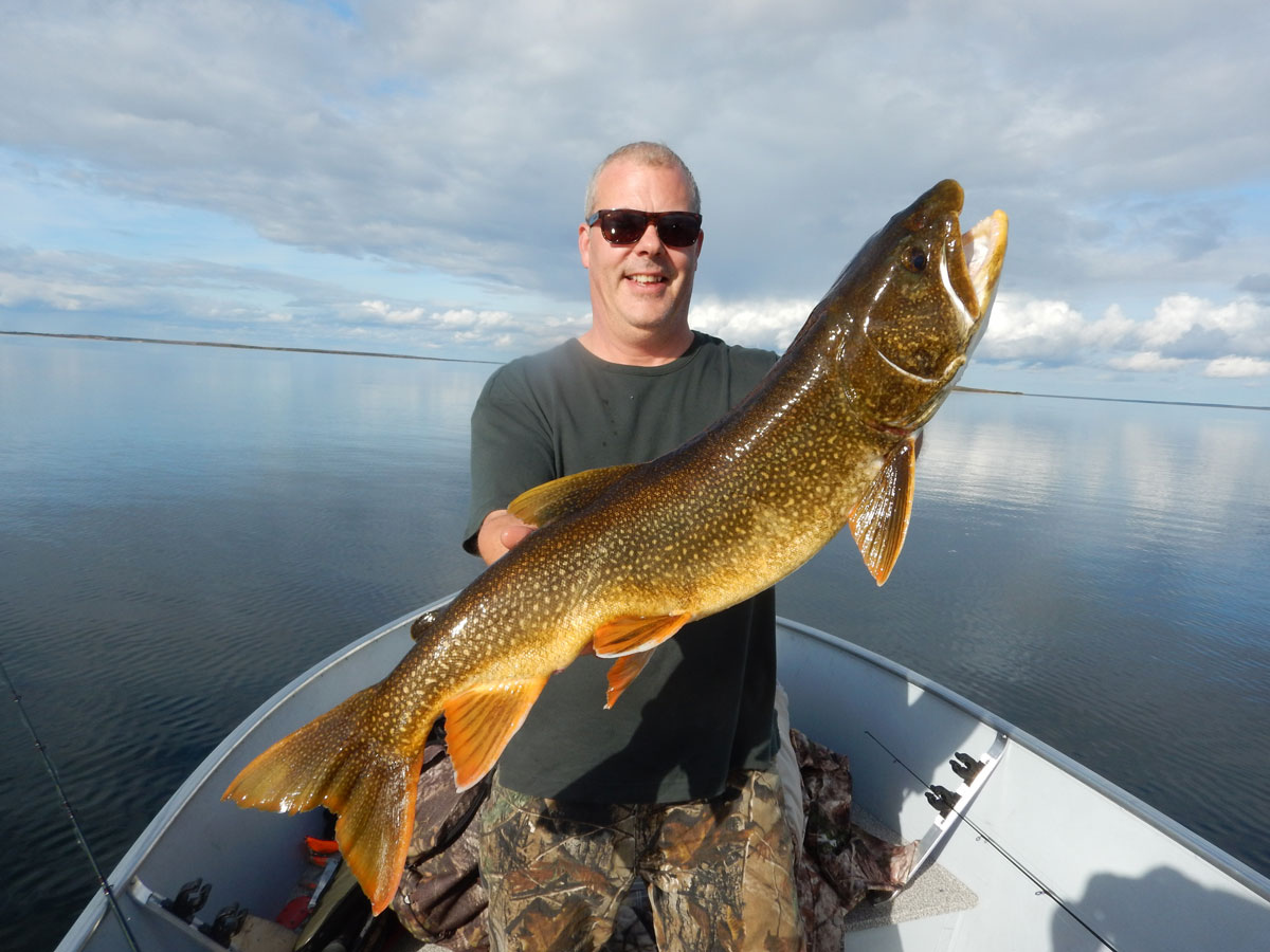 Fish caught on calm waters