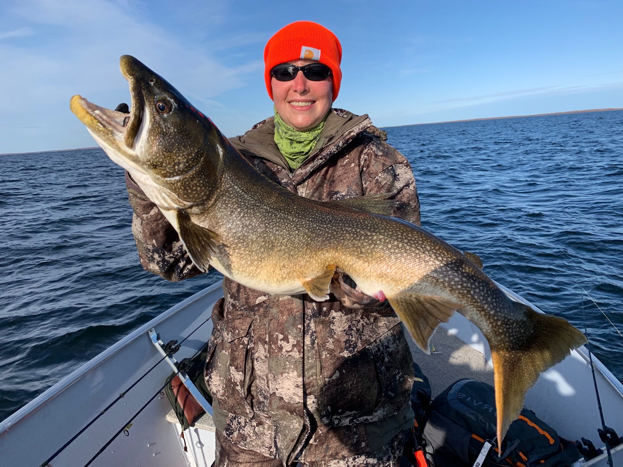 Trout caught on calm waters